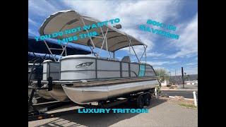 Bentley Pontoons 223 Elite Admiral walk through (SOLD)