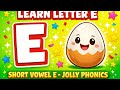 Learn to Read in 10 Minutes | Blending Sounds for Kids | Phonics Lesson | short sound E