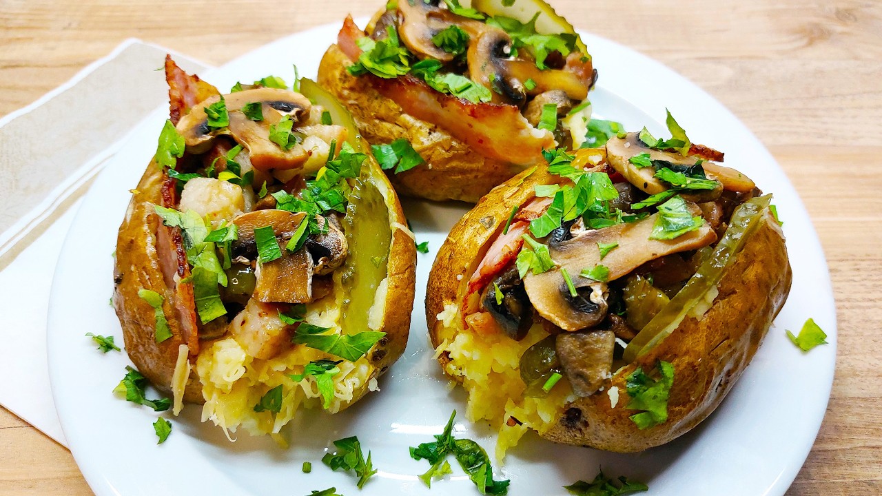 Королівська запечена картопля. Ситна вечеря, від якої неможливо відірватися! 🥔