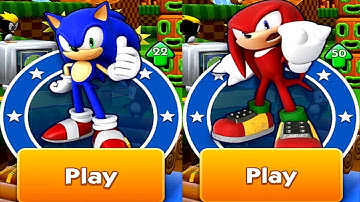 Sonic Dash Sonic VS Knuckles Gameplay (iOS, Android) #5 HD