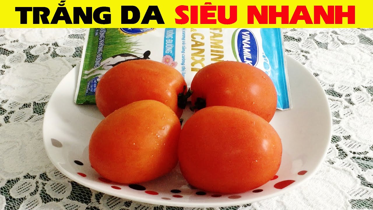 Cách Làm trắng da mặt tại nhà bằng Mặt Nạ Cà Chua Sữa Tươi không đường,cực kỳ hiệu quả và an toàn