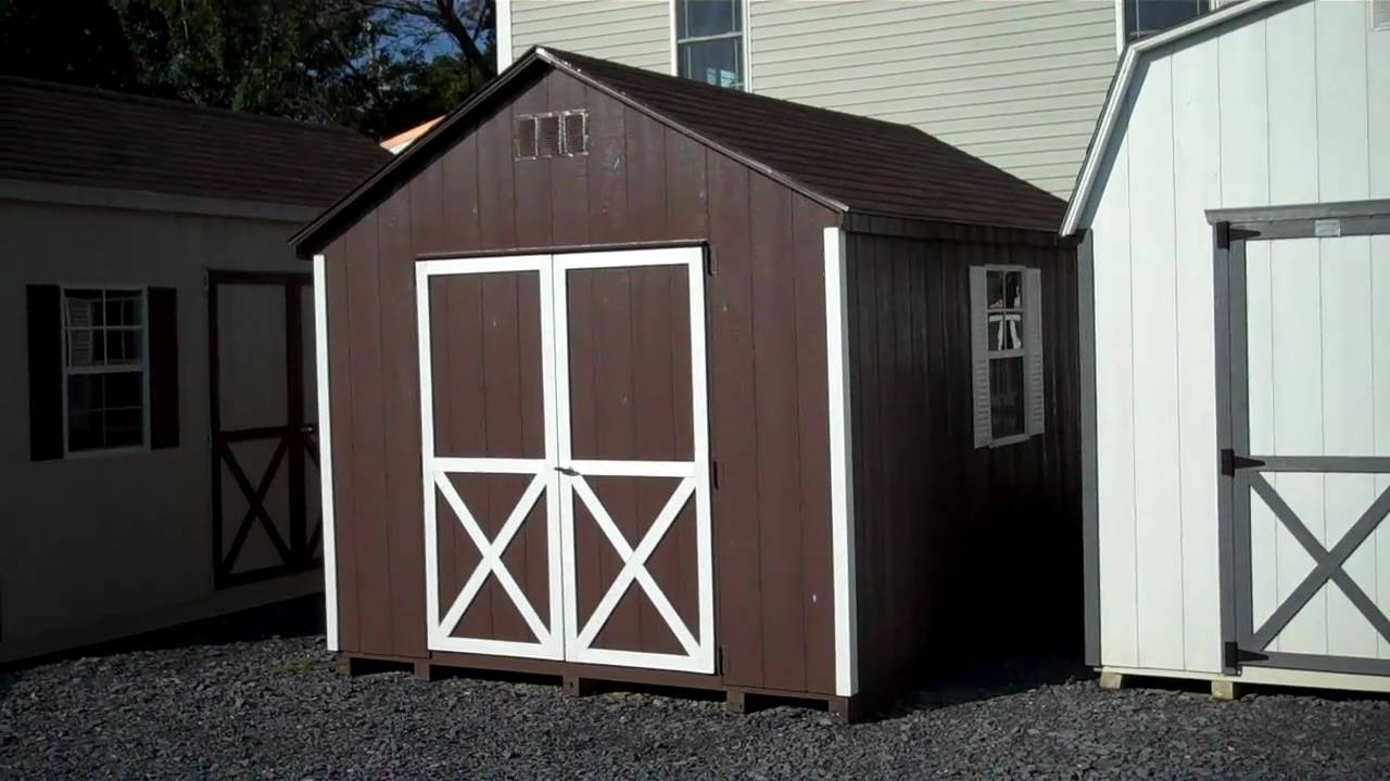 Sheds, 10x14 Wood A-Frame Shed, Amish Sheds, VA - YouTube