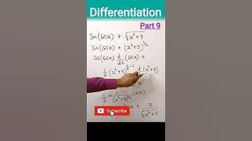 Differentiation | Part 9 | Derivative | Calculus | Class 11 | Class 12 | JEE | In English #shorts