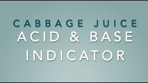 Cabbage Juice Indicator