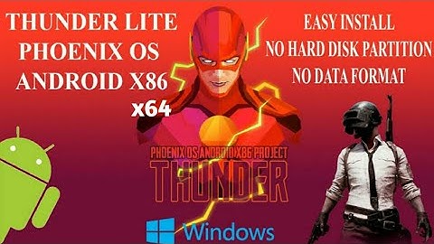 Installation of PhoenixOS  ThunderOS 4.0/4.5 x86x64lAndroid emulator for PUBG l Link In Description