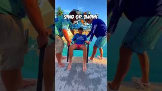 Sing or Swim challenge at Splashway waterpark! #shorts