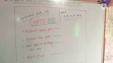 #gate 2021 response sheet expected date #gate 2021 answer key expected date tentative date