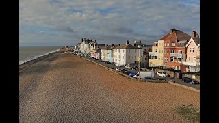 Drone / Aerial Stock Footage of Aldeburgh, Suffolk.