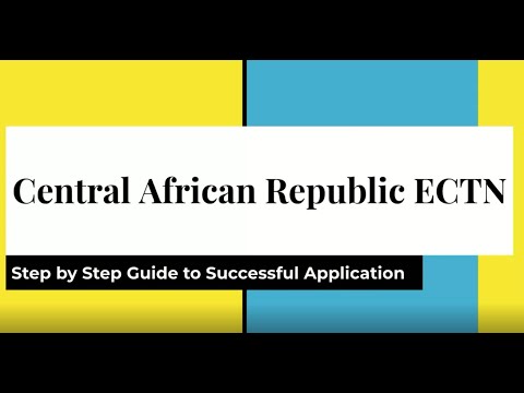 Central African Republic ECTN Certificate Detailed Explanation