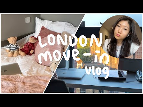 ✈️ london uni move in vlog | uni halls