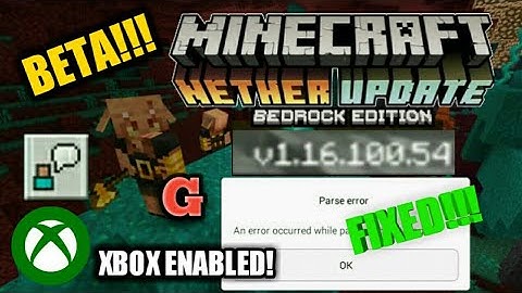 MCPE 1.16.100.54 apk release! PARSE ERROR FIXED apk mediafire free download!