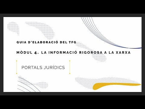 Mòdul 4.3: Portals jurídics