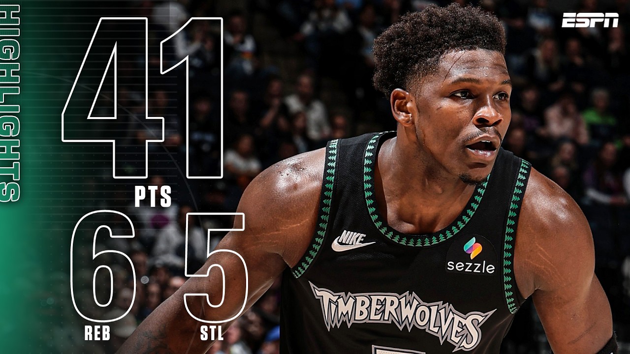 Anthony Edwards receives 'MVP' chants 😤 40-PIECE in Timberwolves' win vs. Grizzlies 💪 | NBA on ESPN