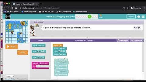 Code.org Scrat Debug