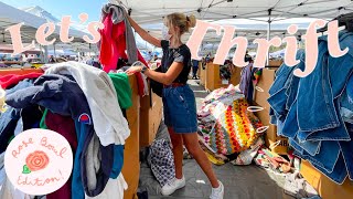 COME THRIFT WITH ME IN LA AT THE ROSE BOWL FLEA MARKET+a very funky thrift haul (I bought a COW tee)