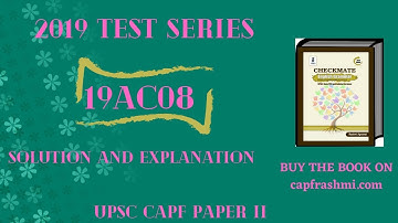 19AC08 Grammar Online Test paper (CAPF Paper II)