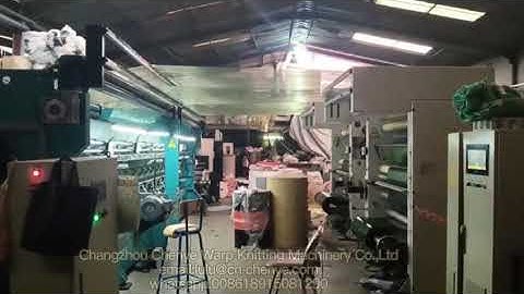 Agro Greenhouse Raschel Knitting Net Making Machine High Speed