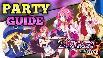 Disgaea rpg  - Team/Party Guide, Beginner Party breakdown, team syngergy