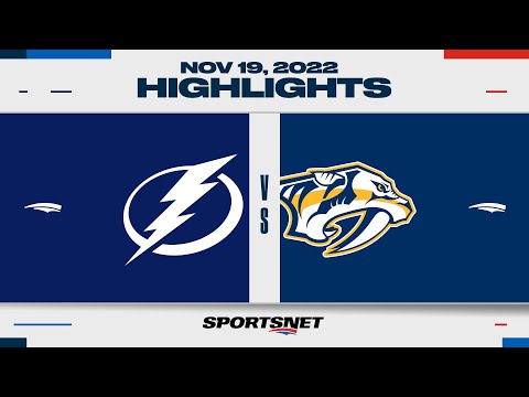 NHL Highlights | Lightning vs. Predators - November 19, 2022