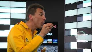 #JChallenge: Mario Mandzukic scoring a Juventus goal with bubbles!