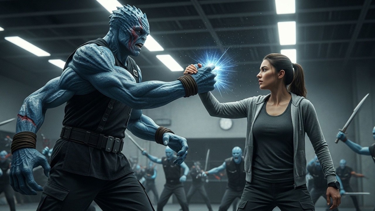 'Alien Instructor Struck First   Human Caught His Wrist, Calmly Asked If Class Had... Golden Age HFY