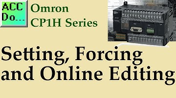 Omron CP1H PLC Setting, Forcing and Online Editing