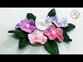 64-Hand Embroidery | Stumpwork Embroidery | 3D flowers embroidery by NJ's Creations