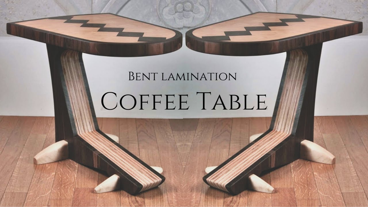 Futuristic Style Coffee Table ( Lost Video Recovered ) Making Bent Lamination Coffee Table - YouTube