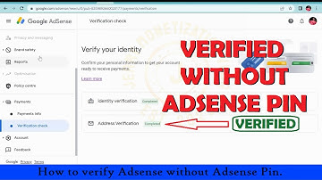 How to verify AdSense Account without AdSense PIN | Google AdSense Address Verification.  #adsense
