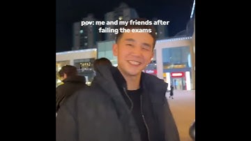 Me and my friends after failing the exam #winterjk #viral#meme