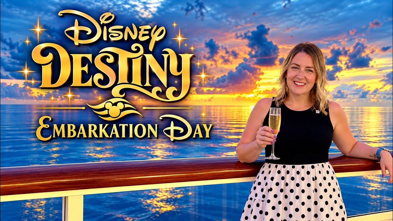 BEST IN CLASS? | Boarding Disney Cruise Line's NEWEST Ship | The Disney Destiny | Embarkation Day