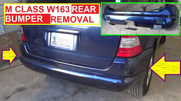 Rear Bumper Cover Removal and Replacement Mercedes W163 ML230 ML270 ML320 ML350 ML400 ML430