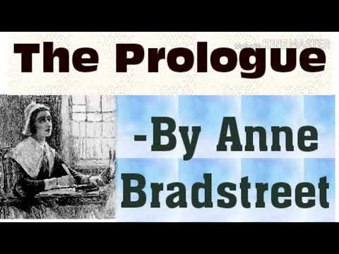 anne bradstreet the prologue