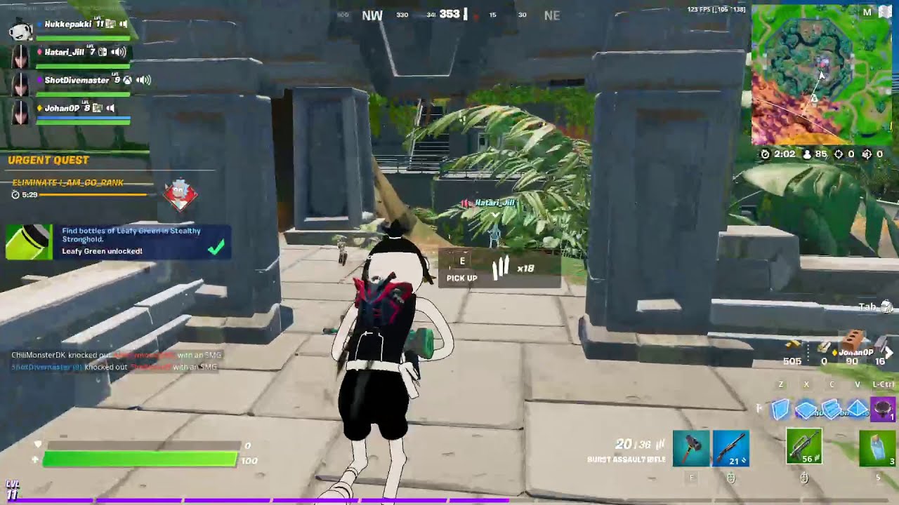 Find Bottles Of Leafy Green In Stealthy Stronghold Fortnite Chapter 2 Season 8 Find Bottles Of Leafy Green In Stealthy