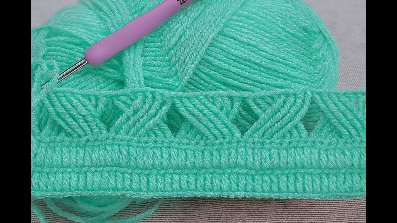 KOLAY TIĞ İŞİ [ TASARIMI ] ÇOK FARKLI BİR DESEN KOLAY YELEK MODELİ