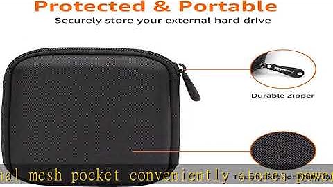 Amazon Basics External Hard Drive Portable Carrying Case