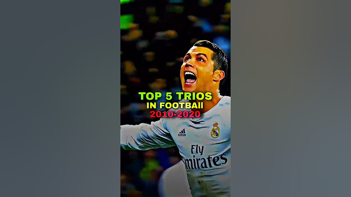 Top 5 best trios 🤩 #shorts #football #msn #ronaldo #messi #benzema #trio