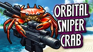 Our Orbital Shot Sniper Build OBLITERATED This S Tier Action Roguelike!!! - Crab Champions