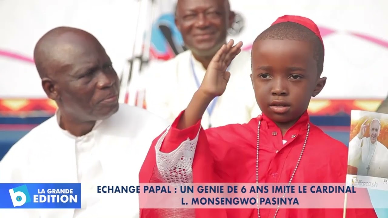 Echange papal: Un génie de 6 ans imite le Cardinal L. Monsengwo Pasinya