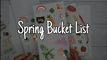 Spring Bucket List | DIY Happy Planner Classic Size Page | Seasonal and Botanicals Mega Stickerbooks