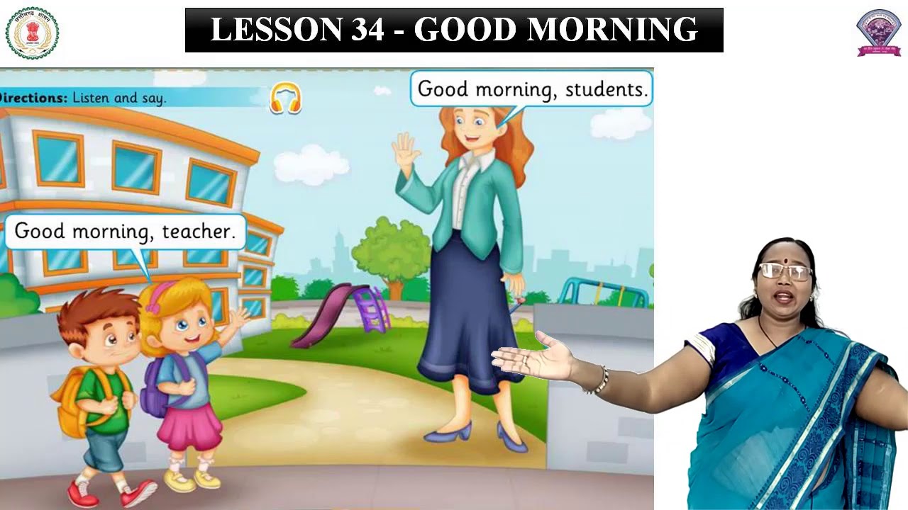 Class - 1, Subject - English, Lesson 31 - Good Morning - YouTube
