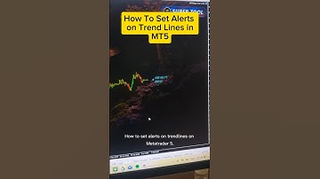 How to set an alert on the trendline in MT5 #trendtrader #reels  #trade #trading #forex #howto #fyp