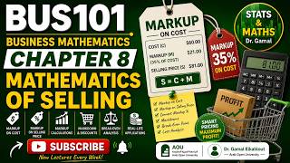 BUS101 Mathematics of Selling Ch8