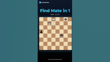 99% of Players Overthink This Simple Checkmate, But The Move is Obvious! | Mate in 1 #shorts #chess