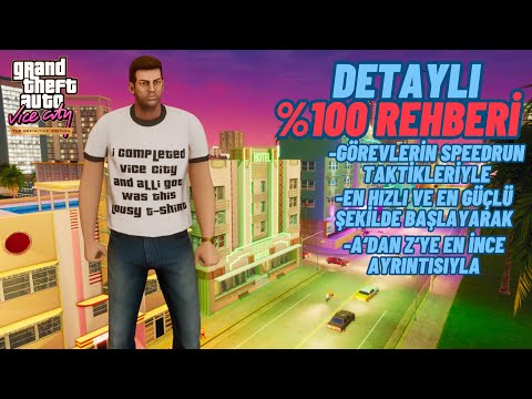 MÜTHİŞ DETAYLI GTA VİCE CİTY %100 REHBERİ