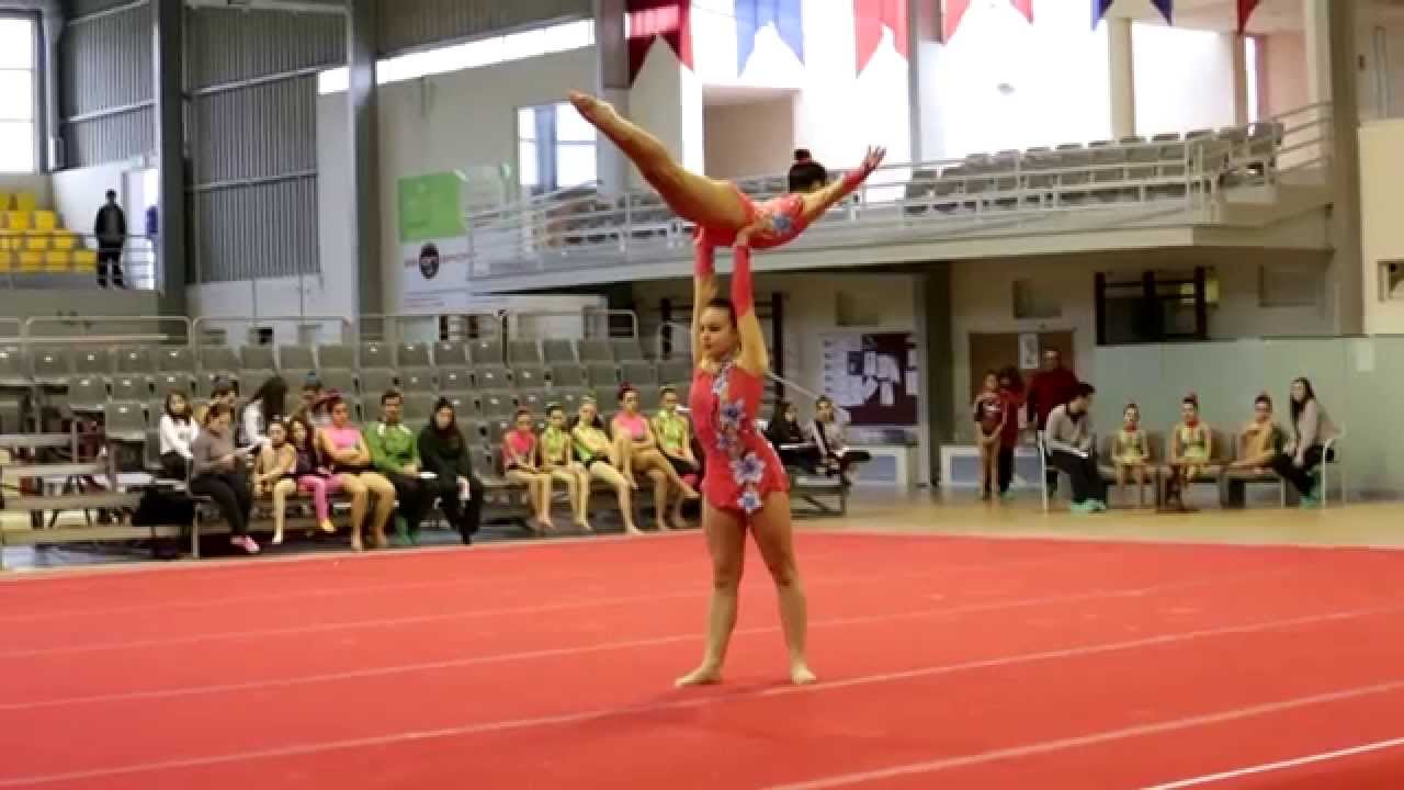 Acrobatic Gymnastics AGN 2015 district championship WP ACM - YouTube