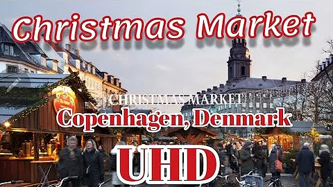 Christmas Market in Copenhagen,  Denmark, 2022, 4K UHD