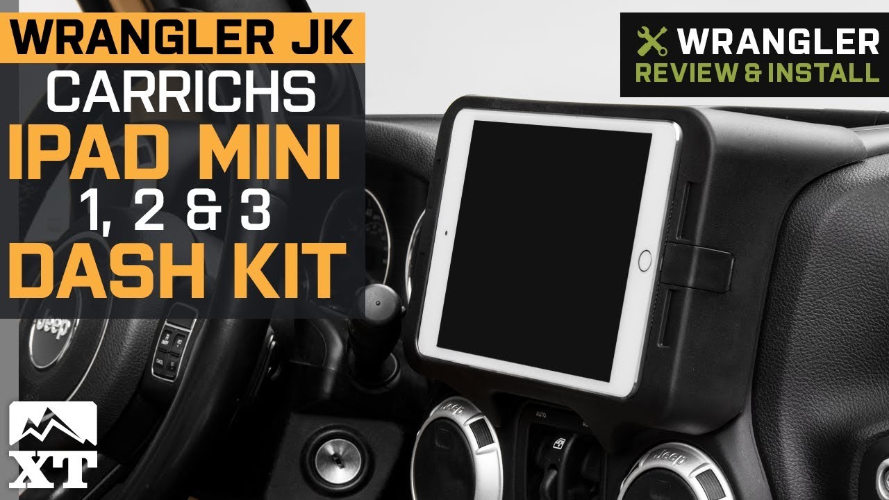 Jeep Wrangler iPad Mini 1, 2 and 3 Dash Kit (11-18 Jeep Wrangler JK)