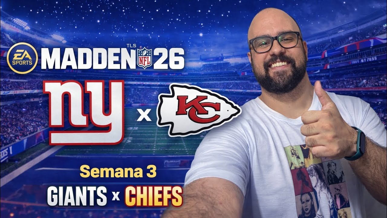 Semana 3 | Giants x Chiefs | Madden 26