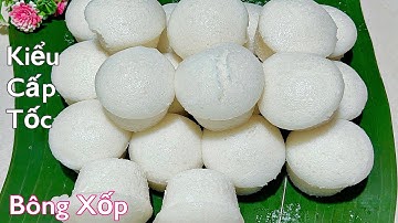 Không Ngờ Làm BÁNH BÒ XỐP Bằng Gạo Xay Mà Ngon Dễ Đến Vậy- Steamed rice cake